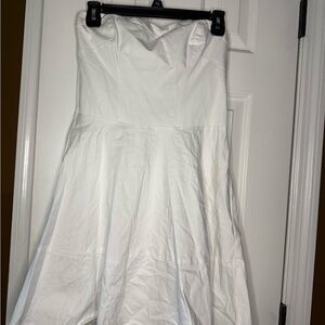 Express White Satin Dress
